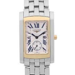 Longines Dolce VITA Gold Steel Silver Dial Quartz Ladies Watch L5.655.5.70.6