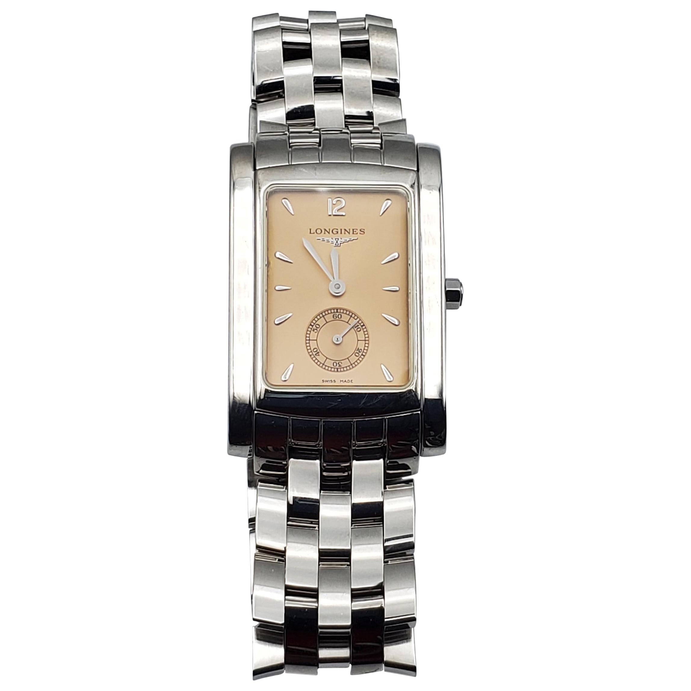 Longines Dolce Vita Tank Watch, Quartz, Model 7753, Stainless Steel, Like