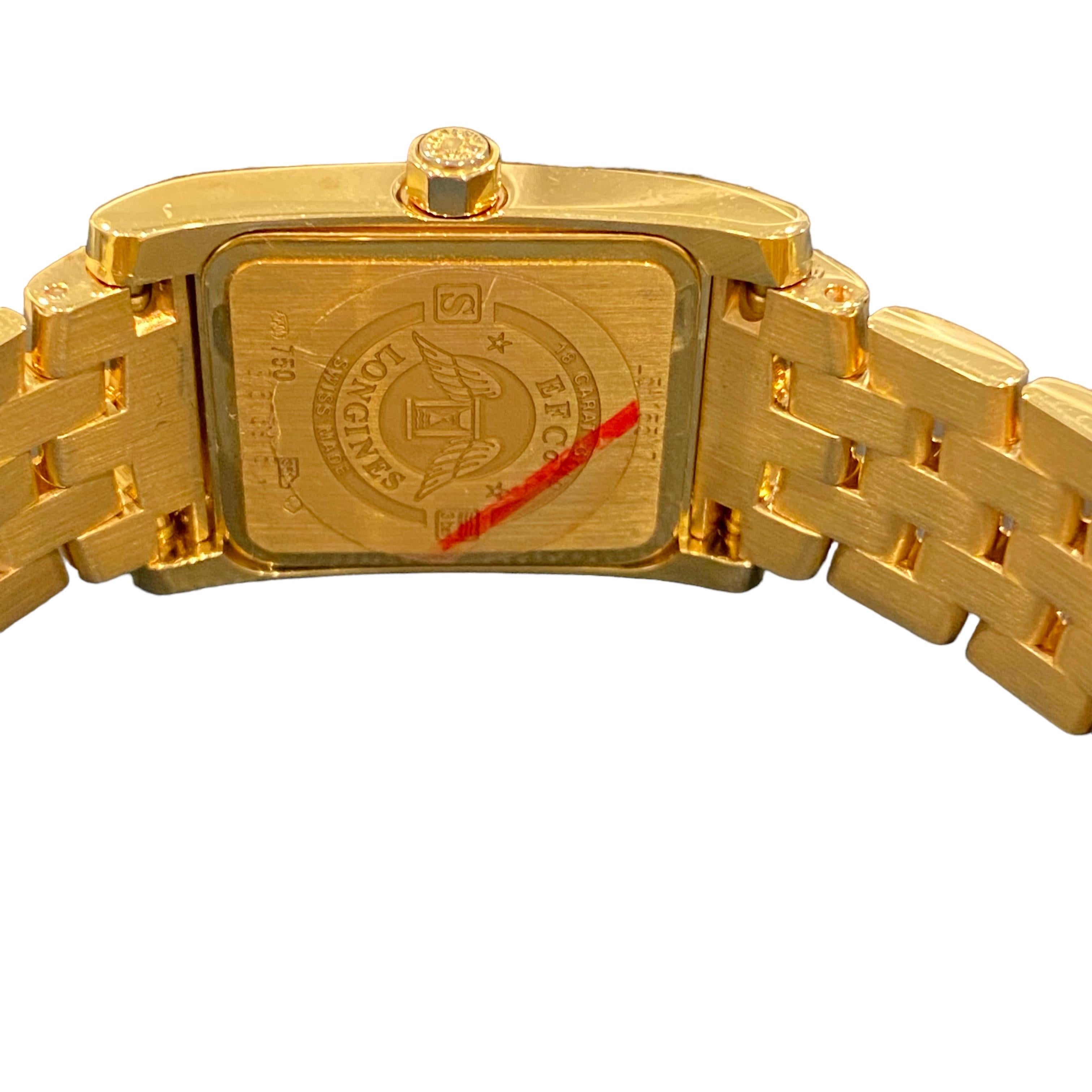 LONGINES DolceVita 18K Gelbgold Diamant-Armbanduhr Neu für Damen oder Herren