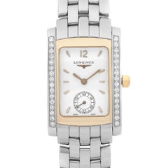 Longines DolceVita Steel Diamond Bezel White Dial Ladies Watch L5.502.5.29.6