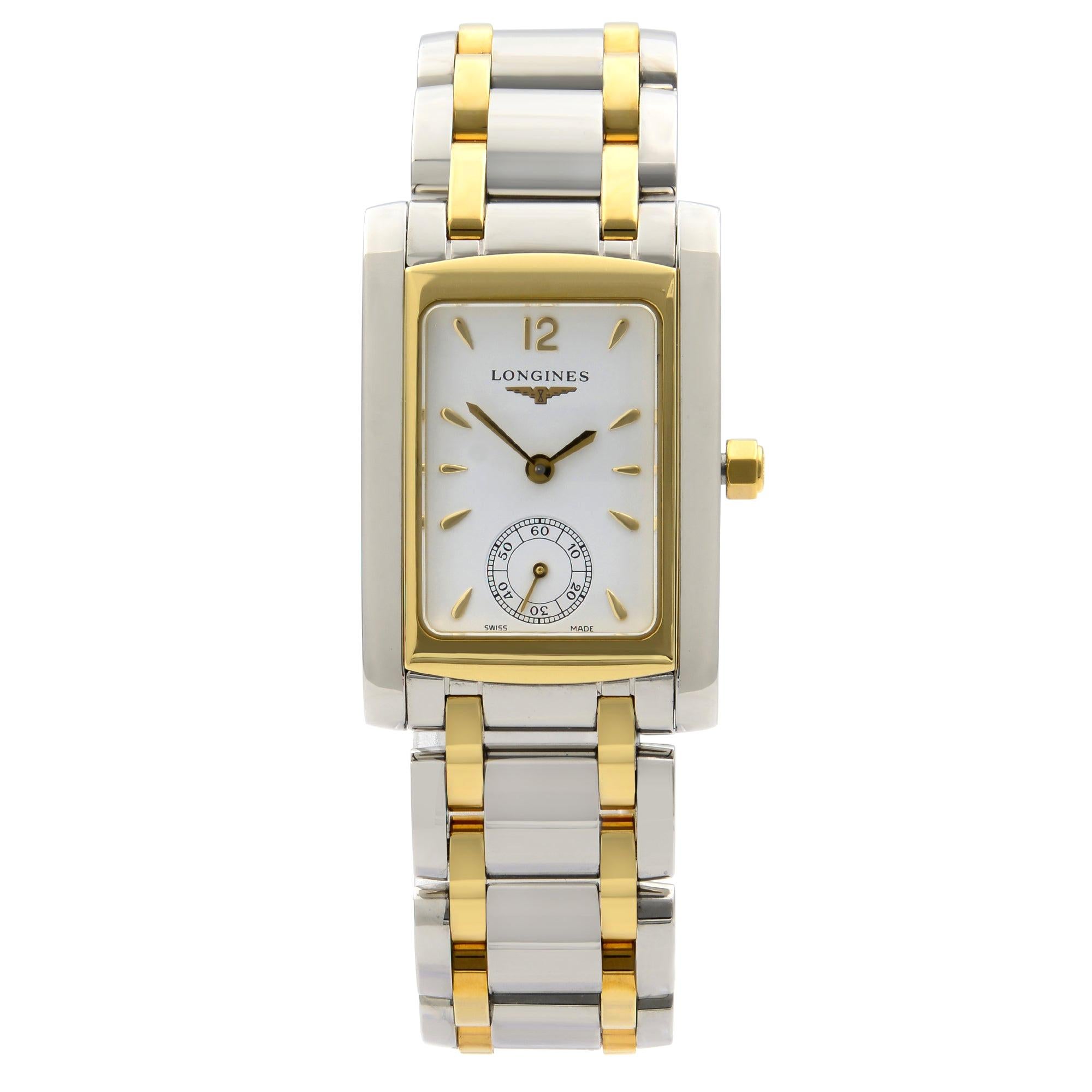Longines DolceVita Steel Gold Tone White Dial Quartz Ladies Watch L5.502.5.28.7