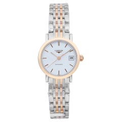 Longines Elegant 25.5mm Two-Tone White Dial Automatic Ladies Watch L4.309.5.12.7