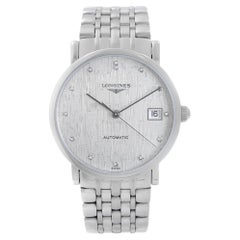 Longines Elegant Stainless Steel Silver Diamond Dial Ladies Watch L4.809.4.77.6