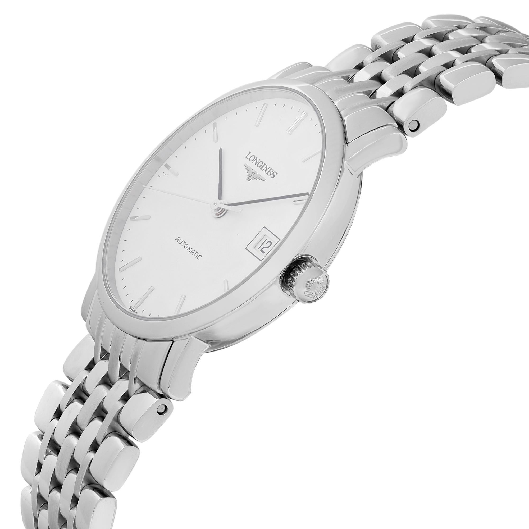 elegant stainless steel watch