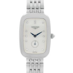 Longines Equestrian Stainless Steel White MOP Dial Ladies Watch L6.142.4.87.6