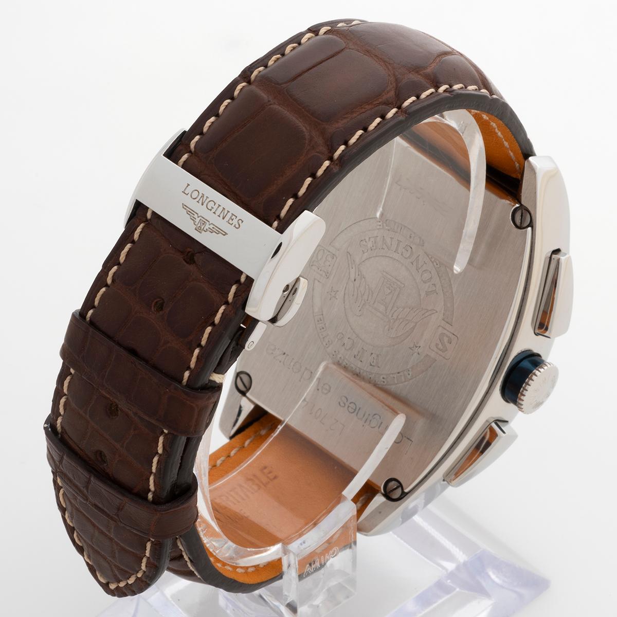 Longines Evidenza Chronograph 'XL' Größe. 40mm Gehäuse, Edelstahl, kompletter Satz... für Damen oder Herren