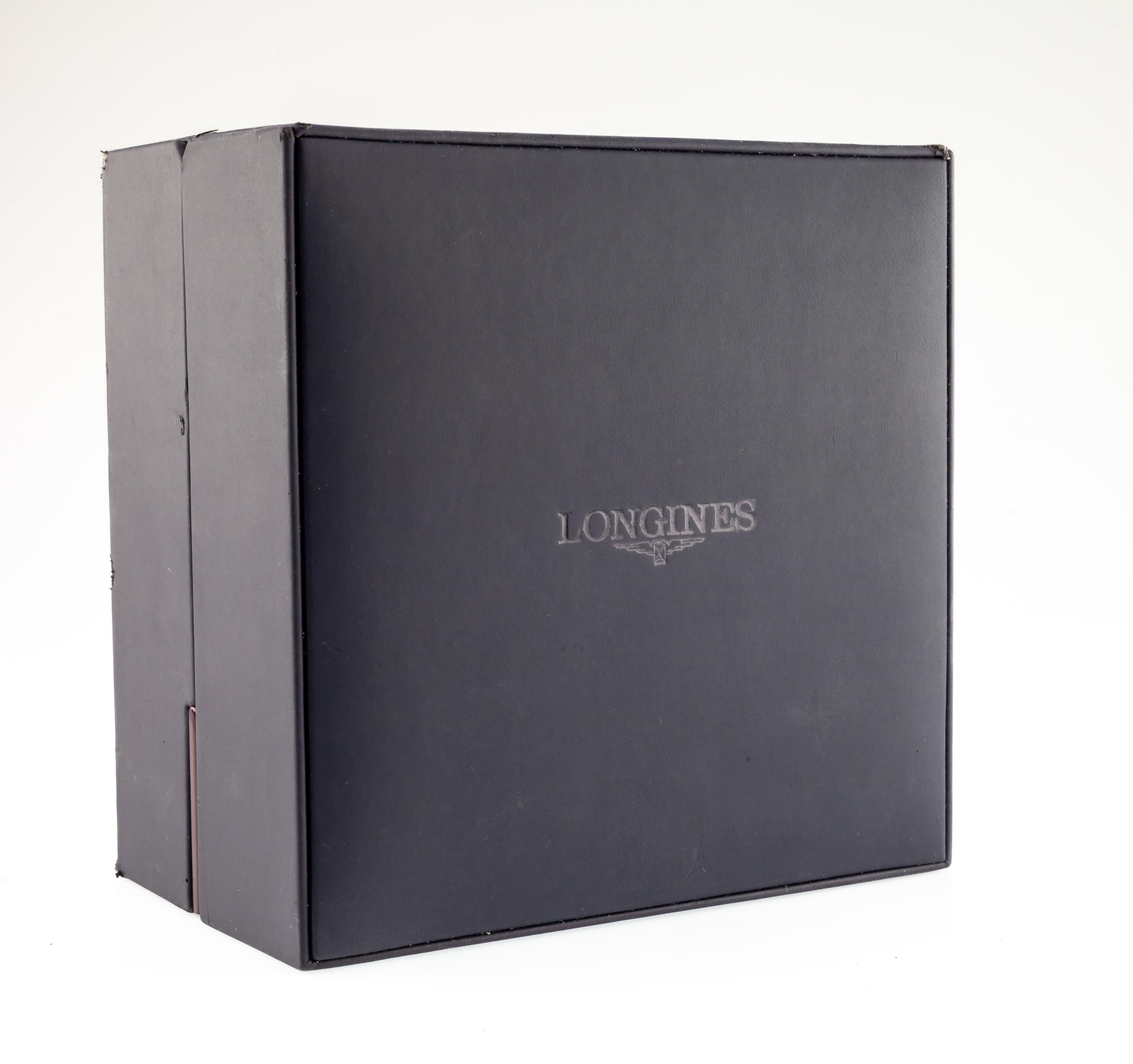 Moderne Longines Evidenza Montre chronographe automatique pour homme avec boîte et papiers L2.643,4 en vente