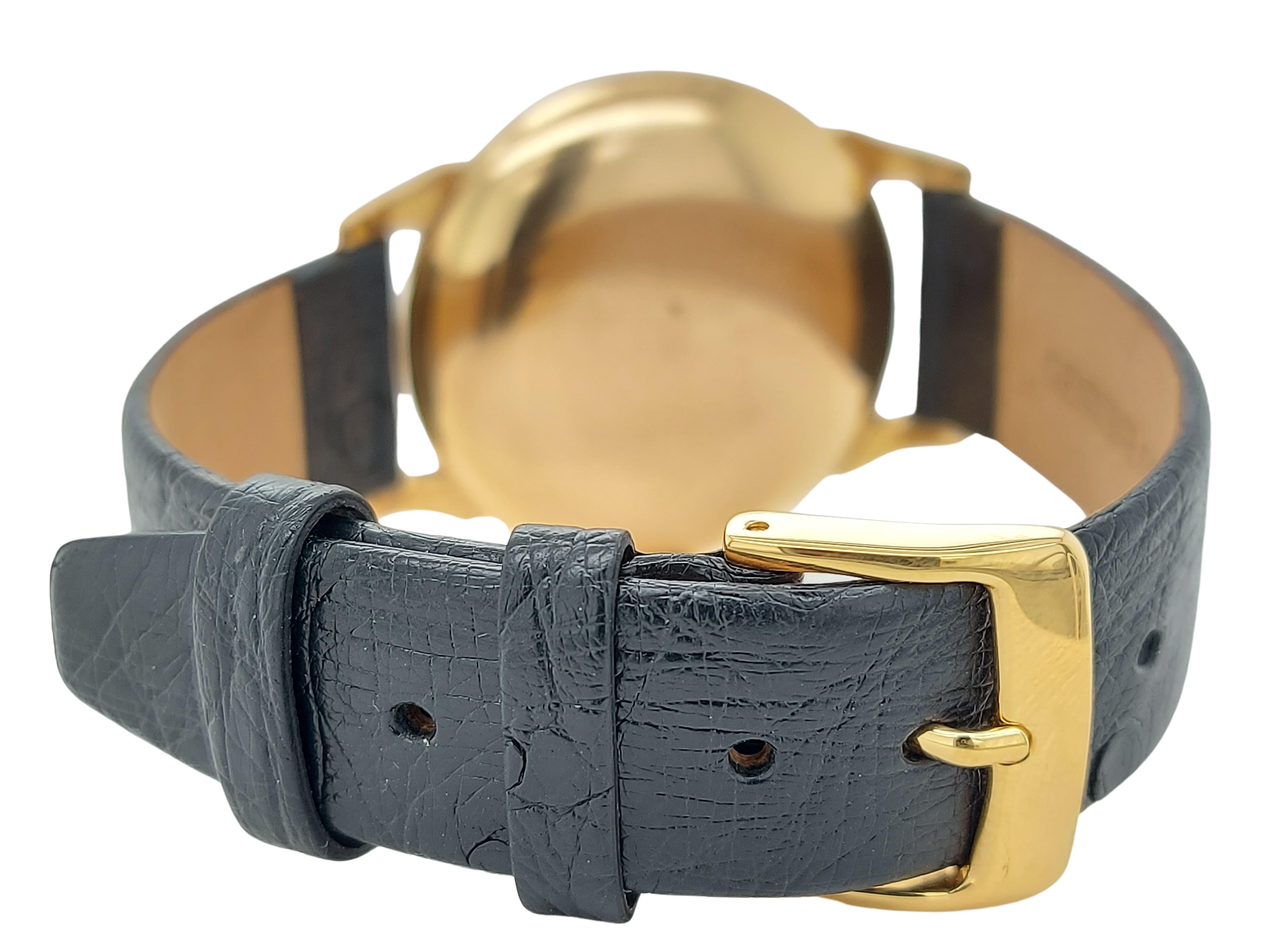 Women's or Men's Longines Fab Suisse, 18 Karat Yellow Gold Case, Handwinding Wristwatch