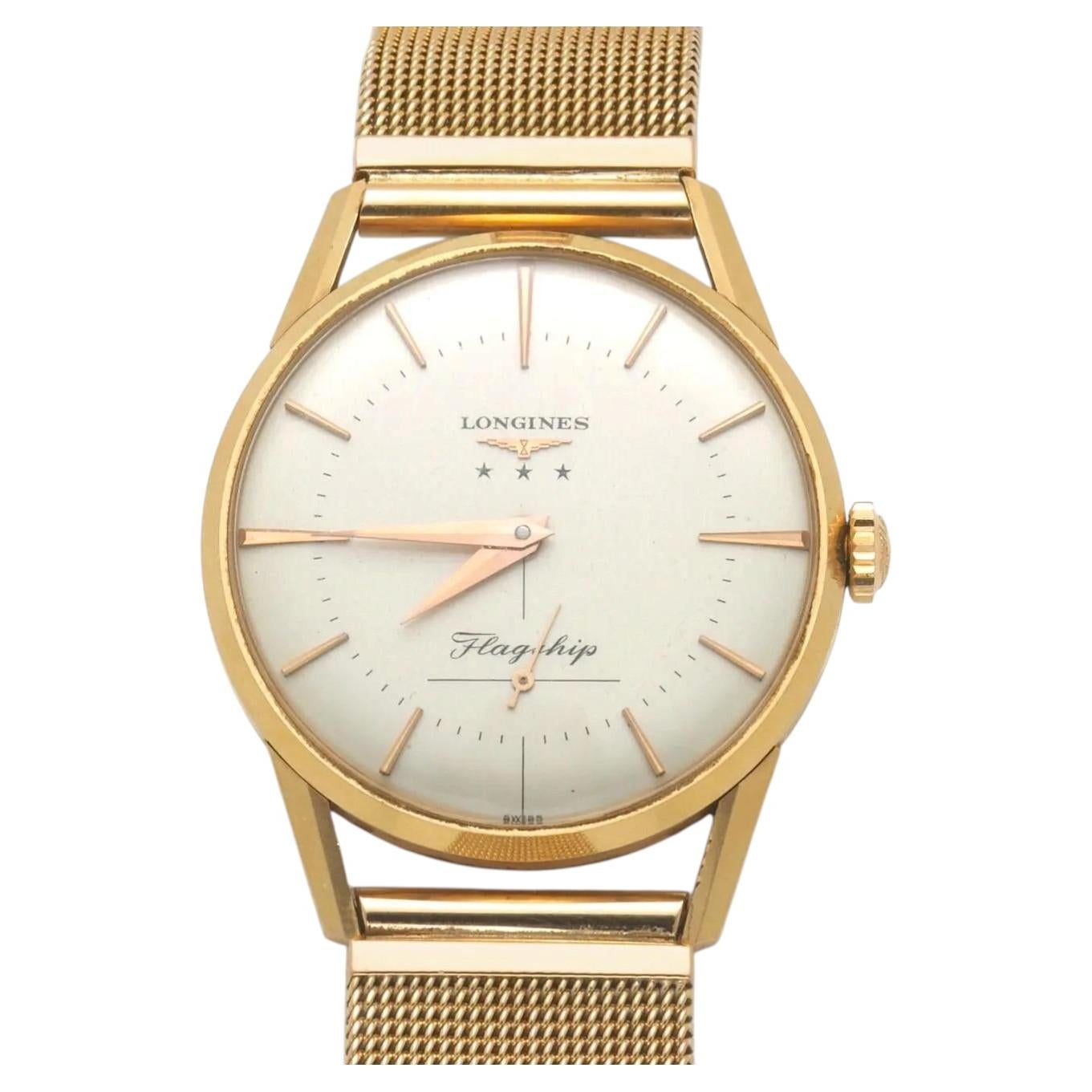 Longines “Flagship” — 18K Yellow Gold Dress Watch 33mm