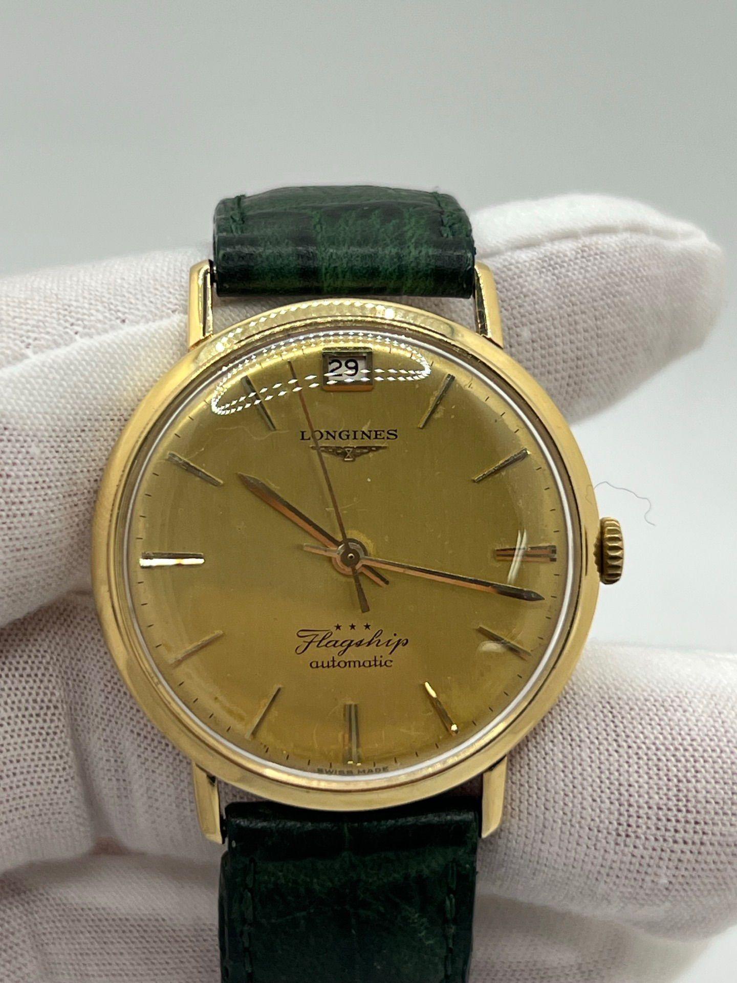 Art Déco Longines Flagship 3407 Automatico Oro 18K in vendita