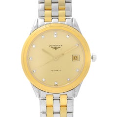 Montre pour hommes Longines Flagship en acier avec cadran champagne automatique L4.774.3.37,7