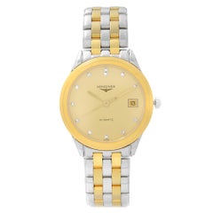 Montre pour hommes Longines Flagship en acier avec cadran champagne automatique L4.774.3.37,7