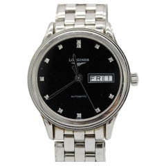 Longines Flagship – Black Dial – Diamond Markers – Ref. L4.799.4.57.6 Longines Flagship – Black Dial – Diamond Markers – Ref. L4.799.4.57.6