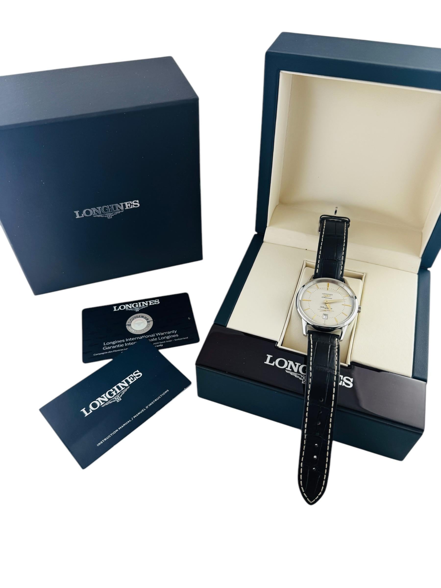 Longines Flagship Heritage Watch Automatic Ivory Dial L4.795.4 #20812 5