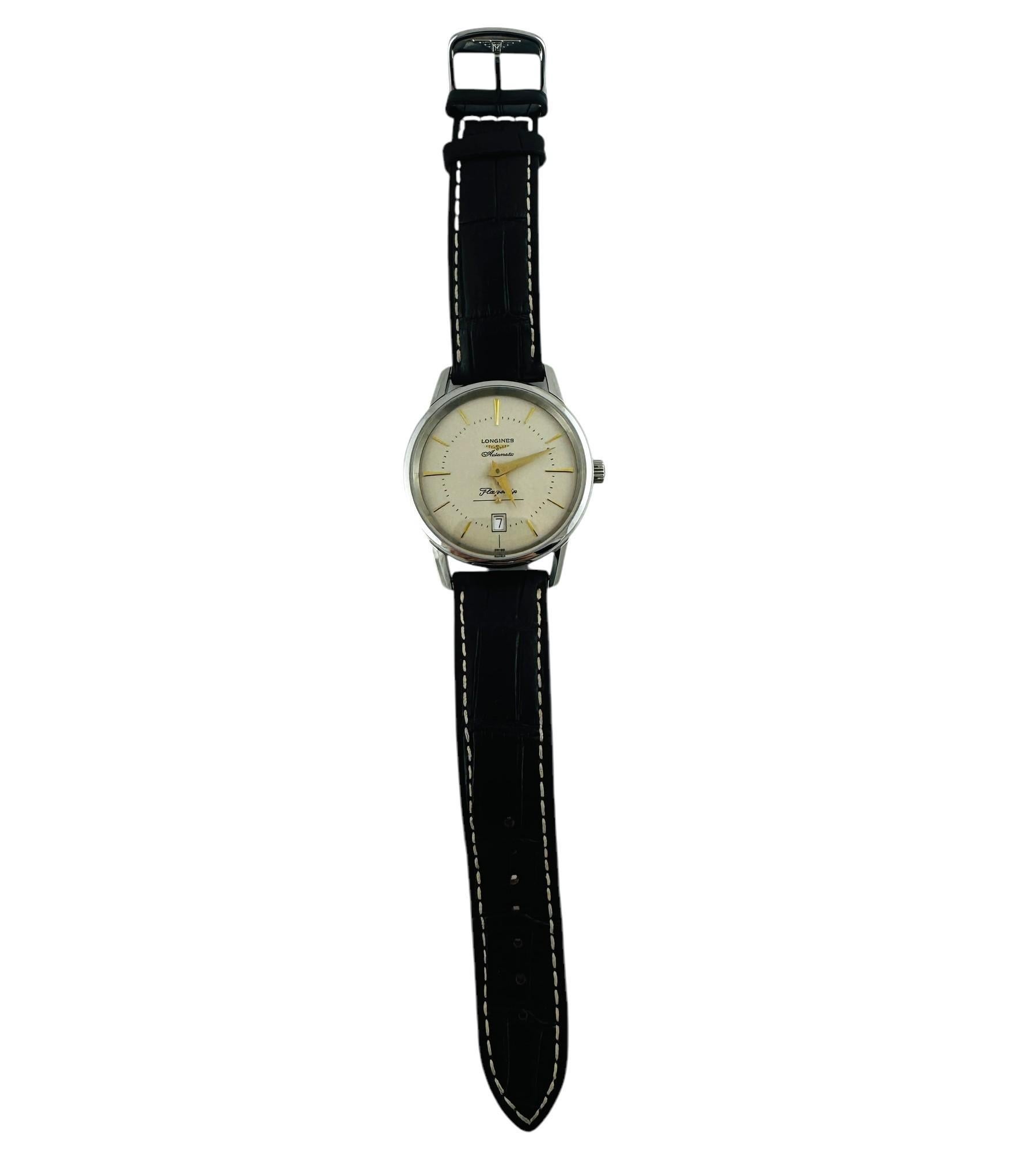 Longines Flagship Heritage Watch Automatic Ivory Dial L4.795.4 #20812 4