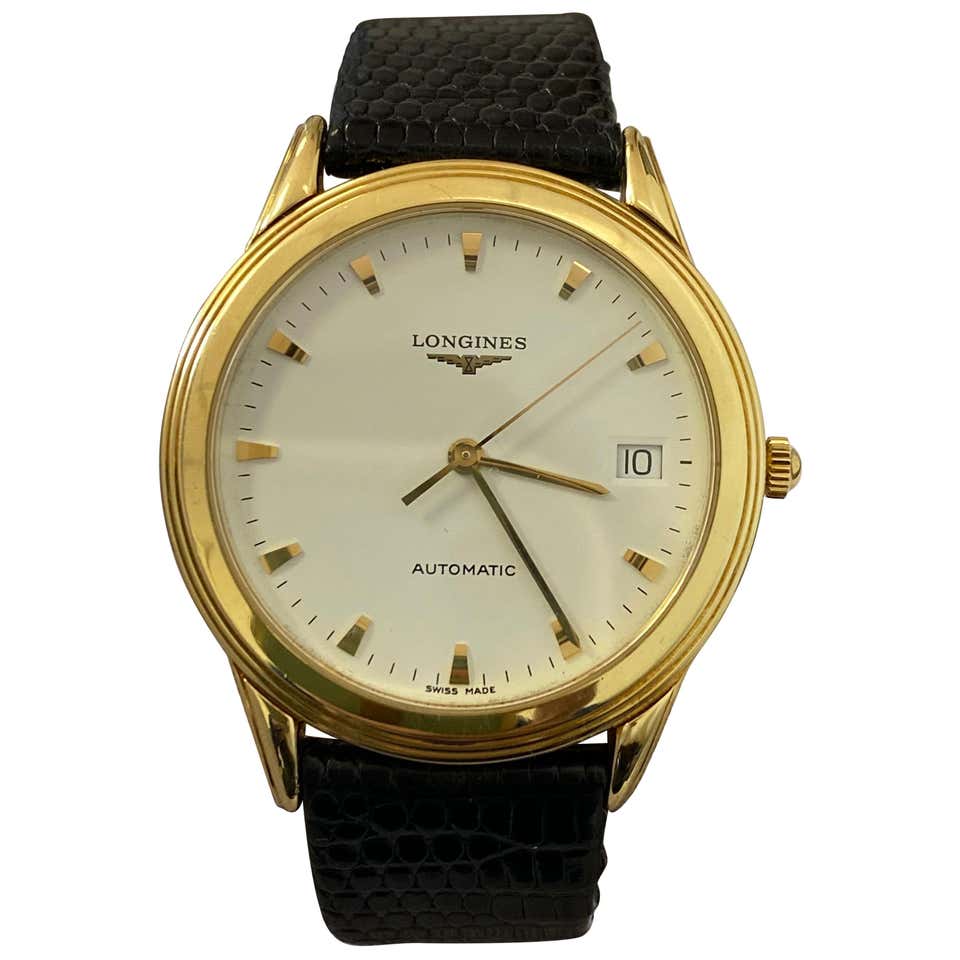 Longines 18 Karat White Gold Art Deco Watch from 1925 Handmade For Sale ...