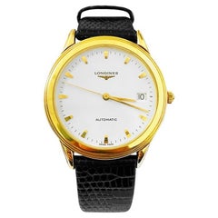 Longines Flagship Mens Automatic Watch 18K Gold, L46956