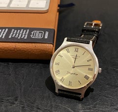 Longines Flagship S/Steel Vintage c1970's Schweizer 34mm Herrenuhr mit Handaufzug