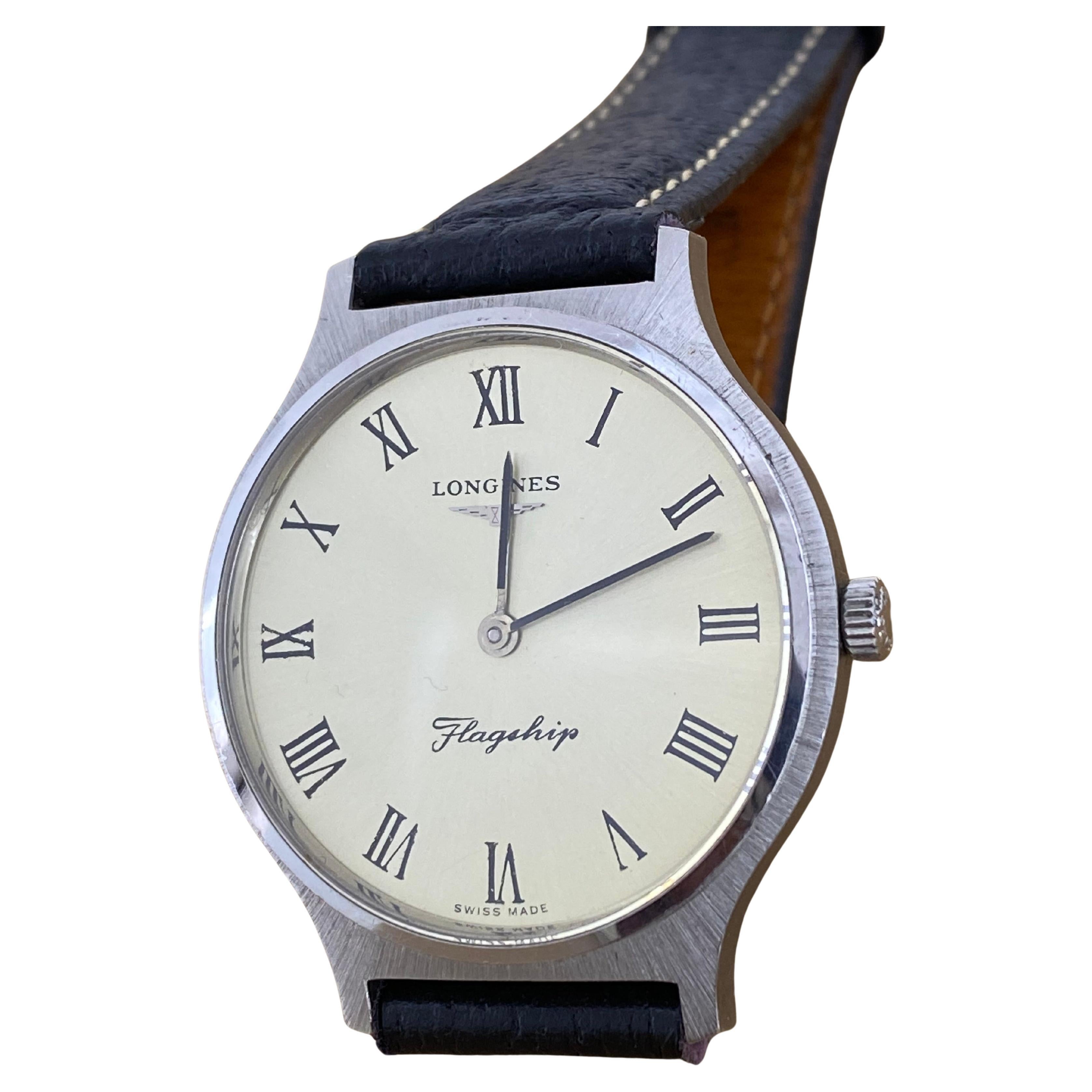 Longines Flagship S/Steel Vintage c1970's Swiss Manual 34mm pour hommes