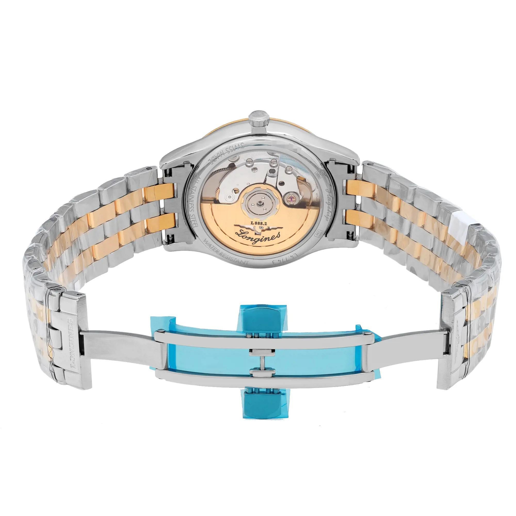 Women's Longines Flagship Steel Two-Tone White Dial Automatic Ladies Watch L4.774.3.21.7