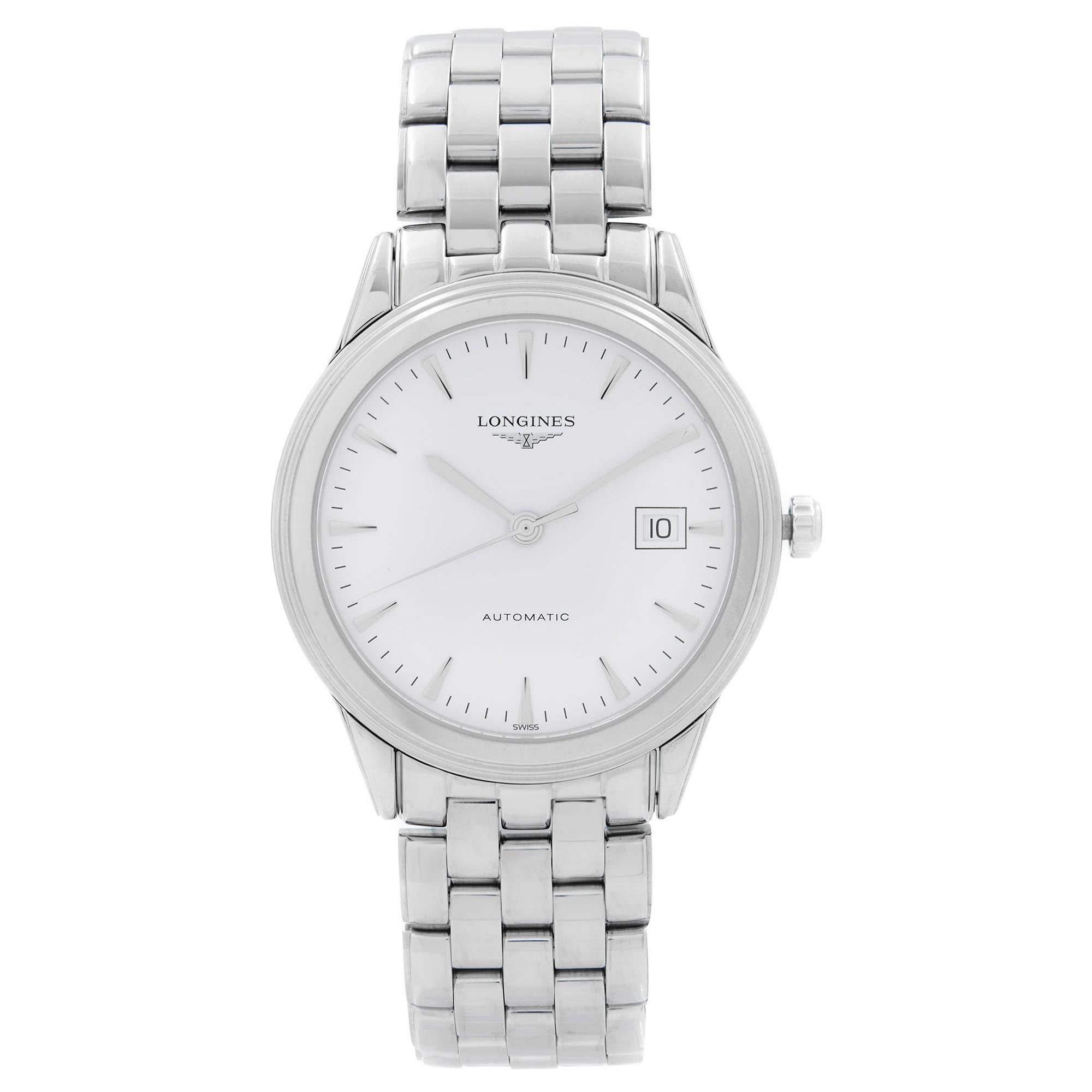 Longines Flagship Steel White Dial Automatic Mens Watch L4.874.4.12.6