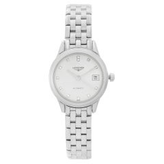 Longines Flagship Steel White Diamond Dial Automatic Ladies Watch L4.274.4.27.6