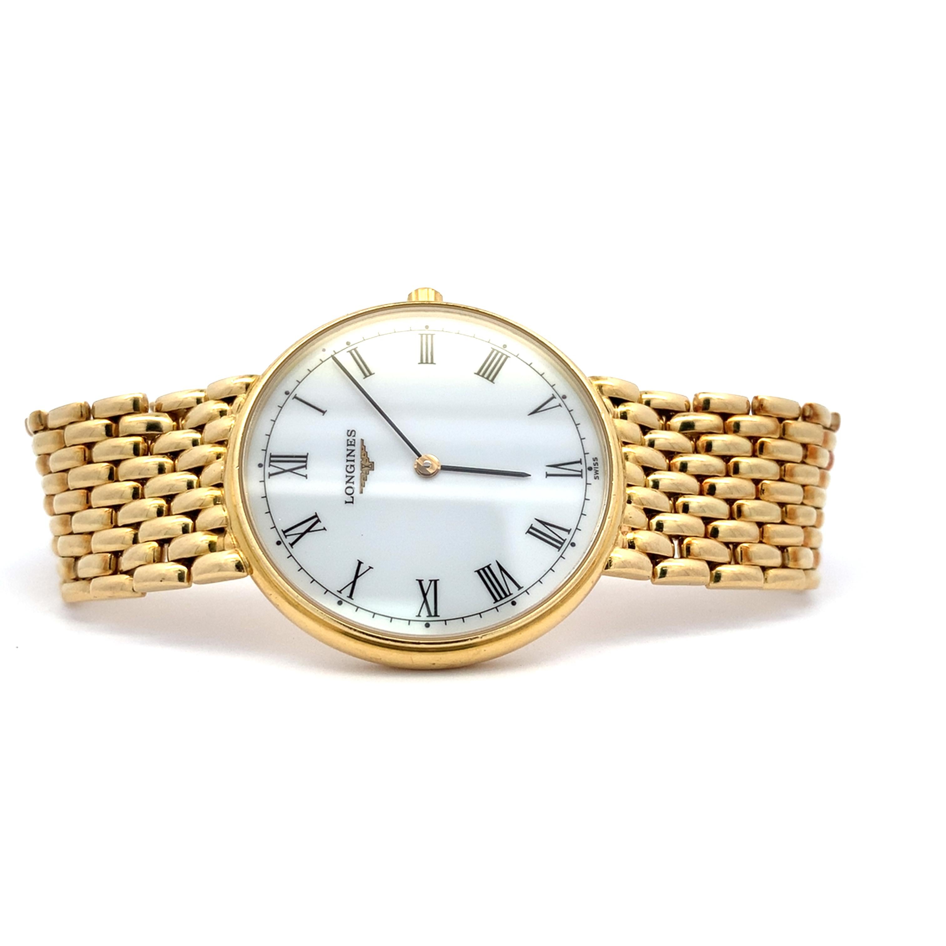 Longines Flagship Timeless Presence  18k yellow gold watch im Angebot 9