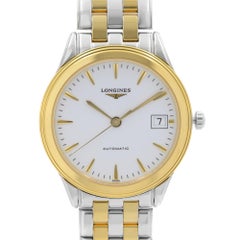 Longines Flagship Two-Tone Steel White Dial Automatic Mens Watch L4.774.3.22.7