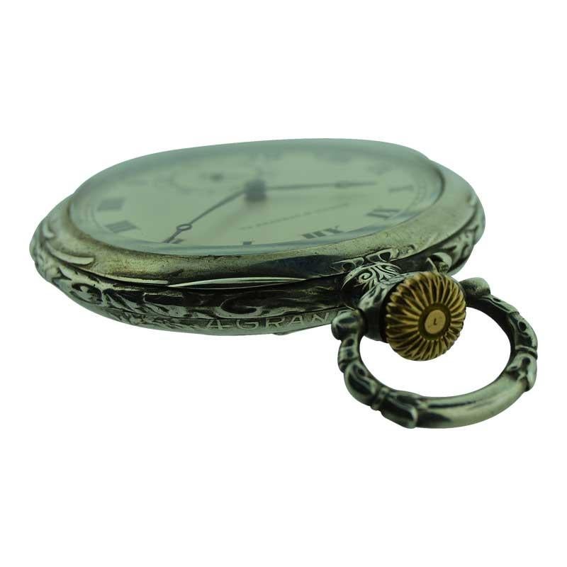 Longines for Bunde & Upmeyer Co. Art Nouveau Styling from 1909 In Excellent Condition In Long Beach, CA