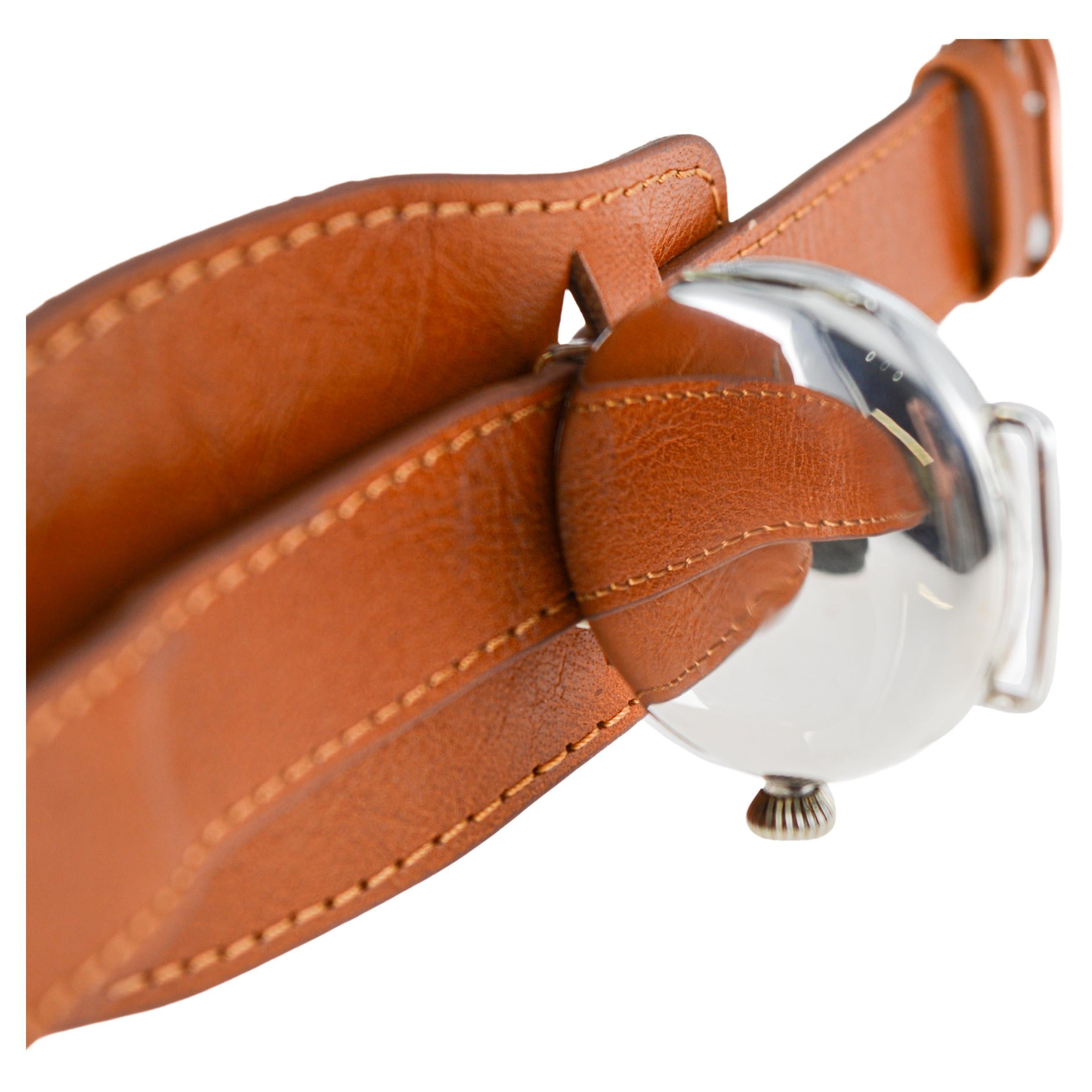 Longines pour Ryrie Bros, Toronto, Canada, trench-montre en argent sterling de 1906 en vente 2