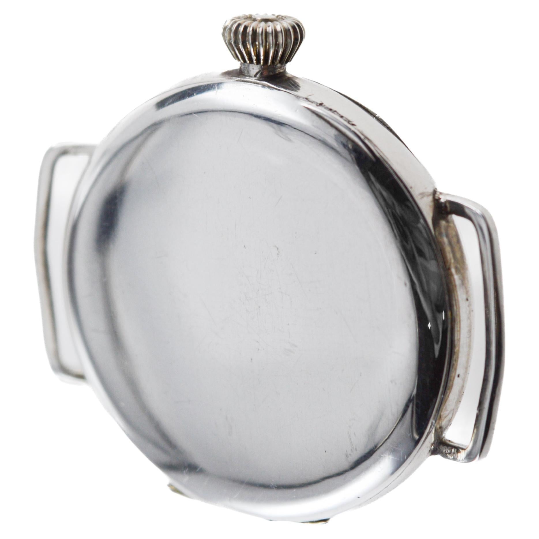 Longines pour Ryrie Bros, Toronto, Canada, trench-montre en argent sterling de 1906 en vente 4