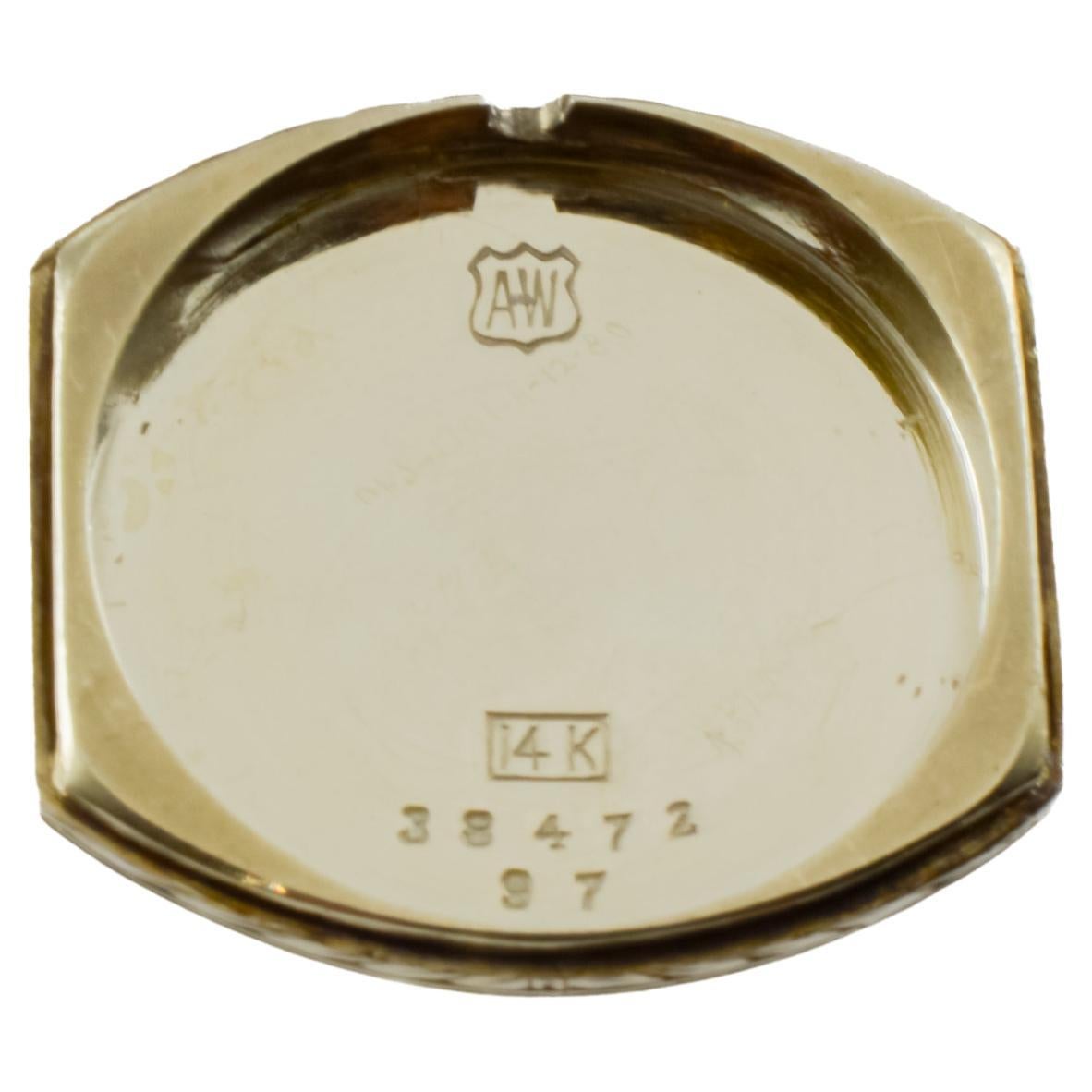 Longines for Tiffany & Co. 14Kt Solid Gold Ladies Art Deco Watch circa 1919 For Sale 8