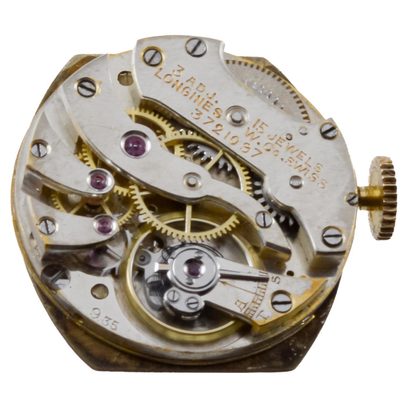 Longines for Tiffany & Co. 14Kt Solid Gold Ladies Art Deco Watch circa 1919 For Sale 9