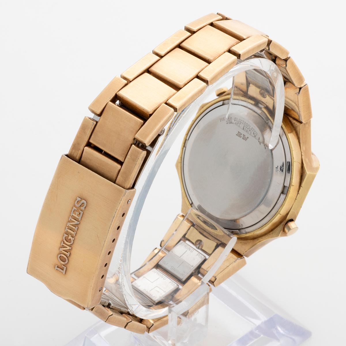 Longines Gemini 11 Digitale Armbanduhr, vergoldet, sehr selten, um 1976. im Angebot 1
