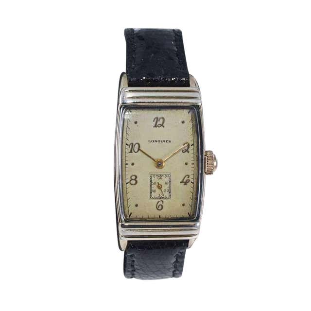 Longines Yellow Gold-Filled Wristwatch circa 1940s at 1stDibs