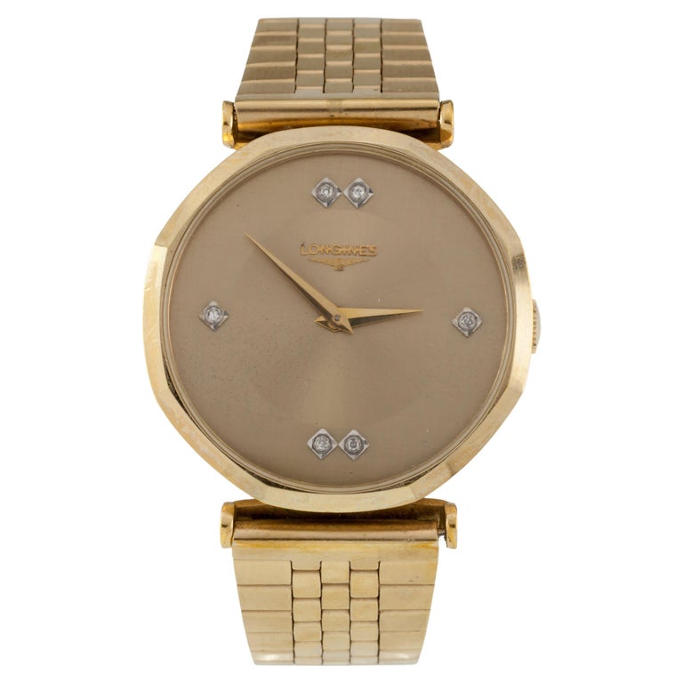 Longines GoldPlated Men's Mechanical Watch w/ Aftermarket Band Cal