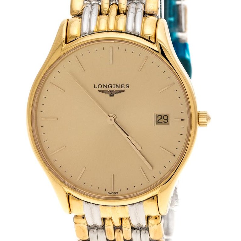 Longines Gold Twotone Stainless Steel Lyre L4.759.2 Men's Wristwatch
