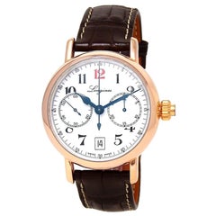 Longines Heritage 18 Karat Rose Gold Automatic Men's Watch L2.775.8.23.3