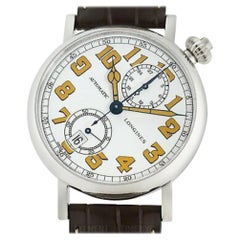 Used Longines Heritage L2.812.4.23.2, White Dial, Certified and Warranty