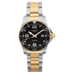 Longines HydroConquest 41mm Steel Two-Tone Black Dial Mens Watch L3.781.3.56.7