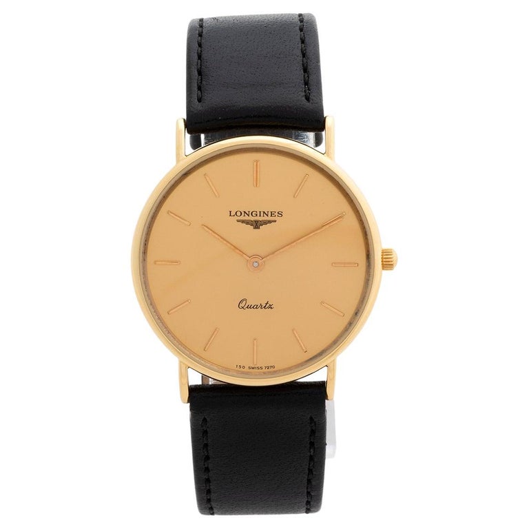 Longines La Grande Classique Dress Watch, 18K Yellow Gold, Excellent  Condition at 1stDibs | longines la grande classique gold, longines 18k gold  mens watch, longines quartz gold watch