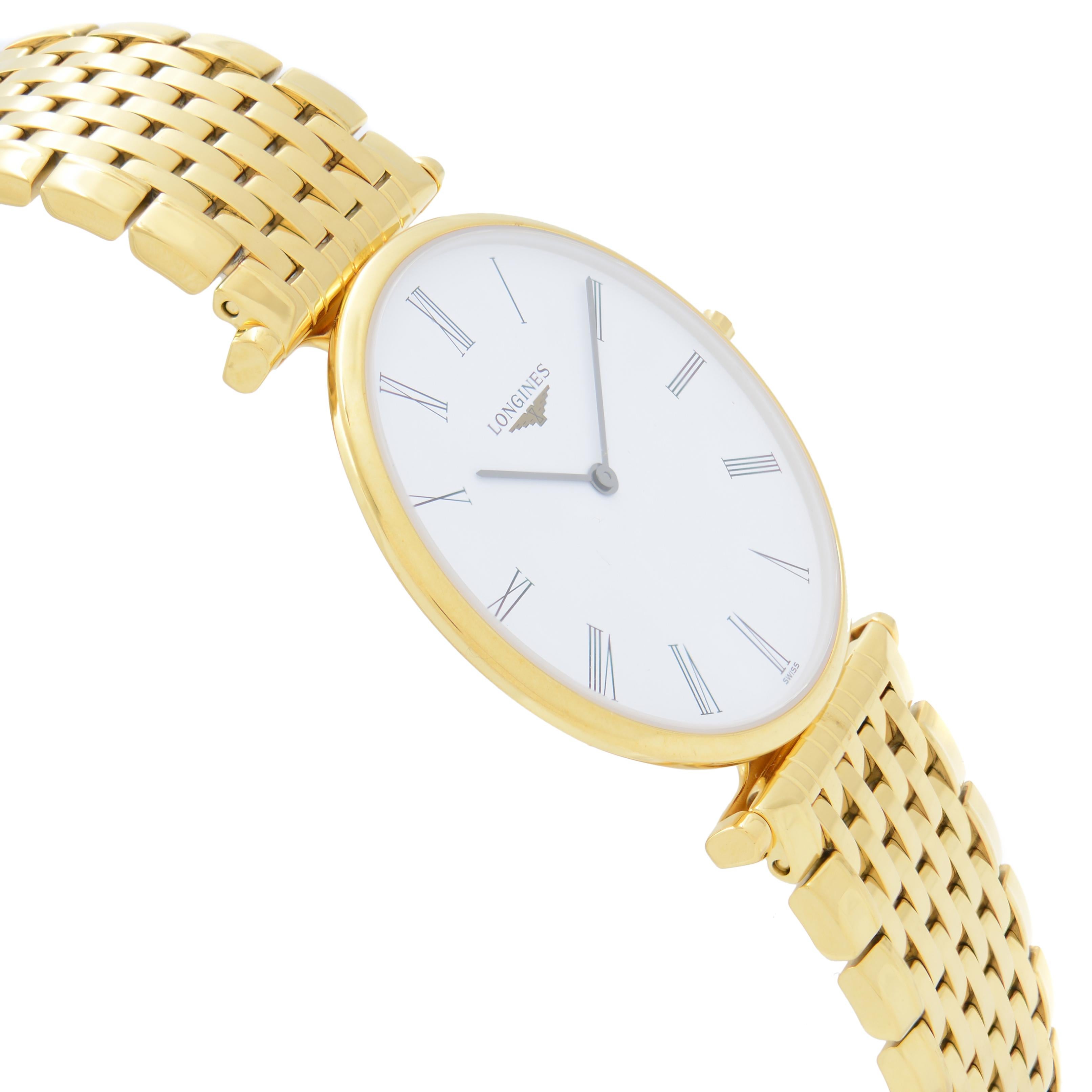 longines quartz watch gold