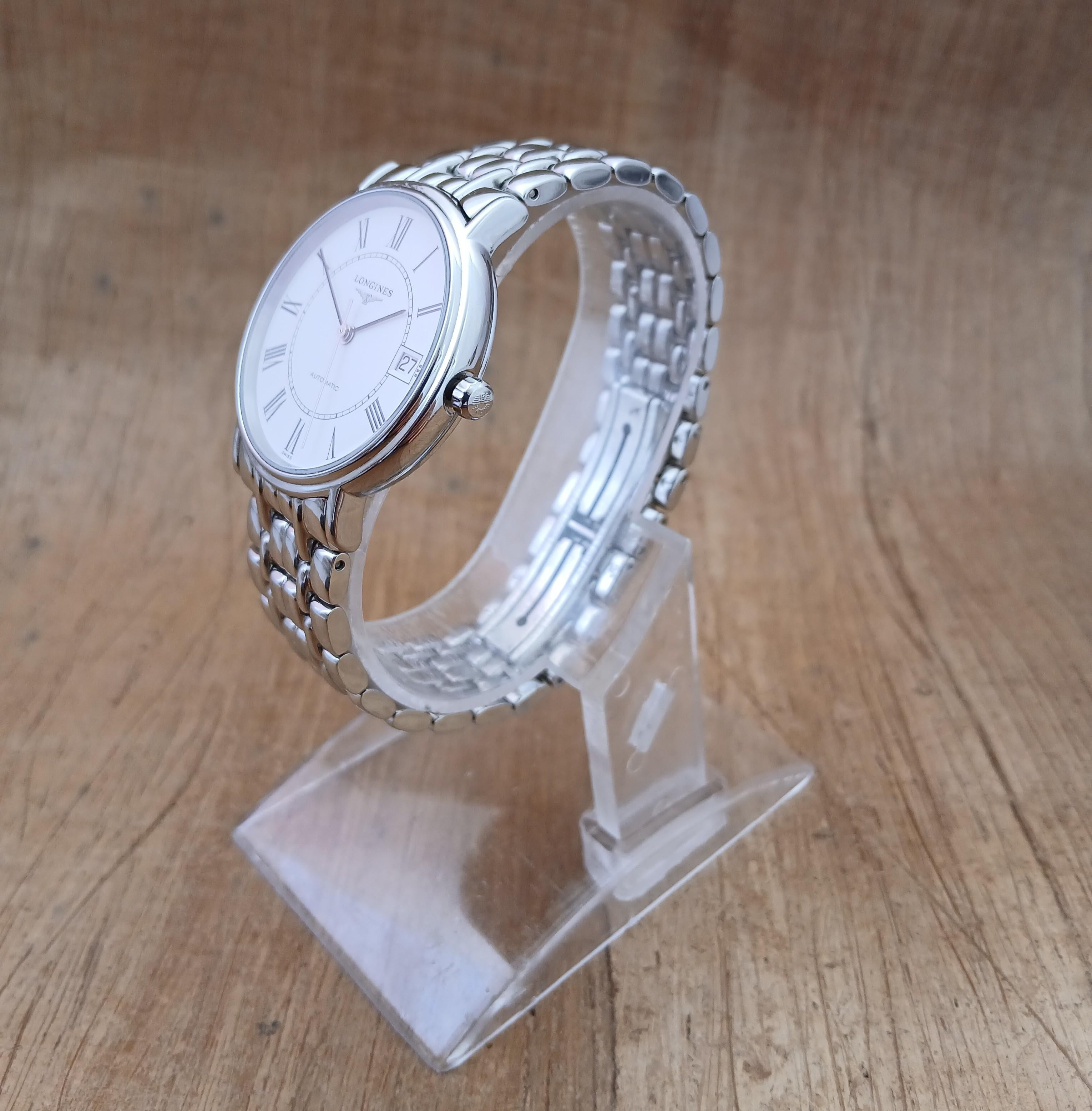 Longines La Grande Classique Presence L4.721.4 Orologio automatico da uomo in acciaio con scatola in vendita 8