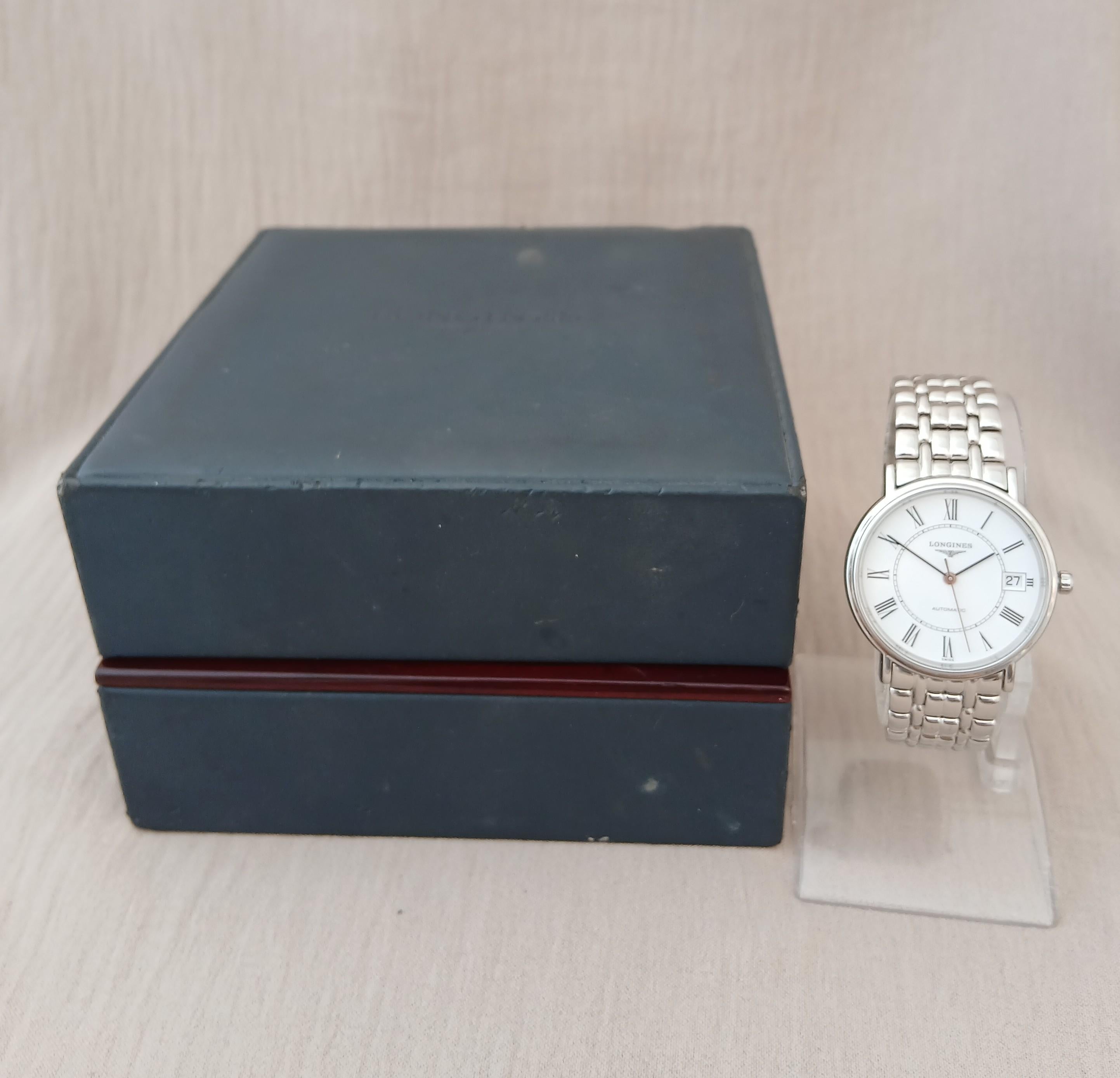 Longines La Grande Classique Presence L4.721.4 Orologio automatico da uomo in acciaio con scatola in vendita 13