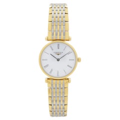 Antique Longines La Grande Classique Steel Gold White Dial Ladies Quartz Watch L42092117