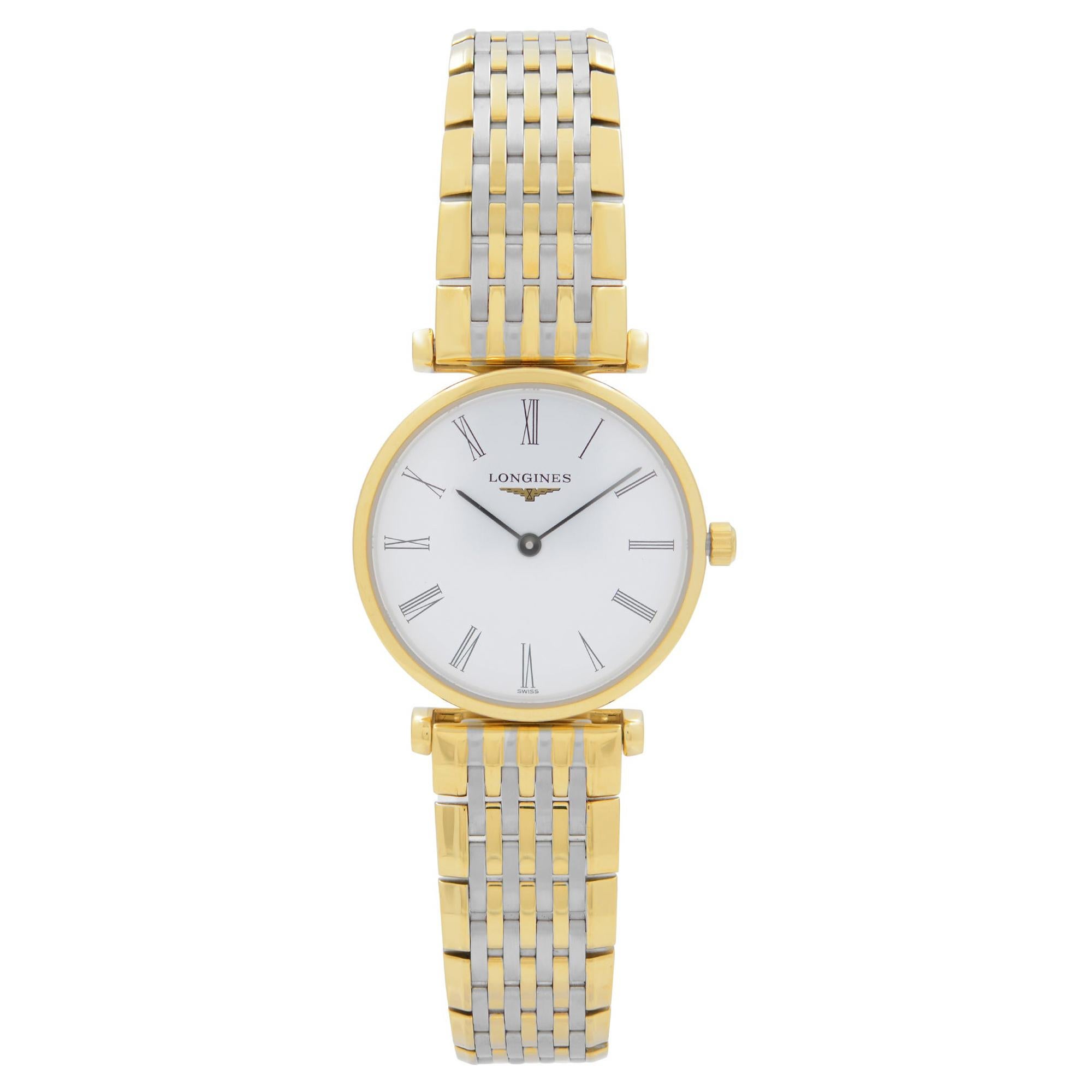Longines La Grande Classique Steel Gold White Dial Mens Quartz Watch L42092117