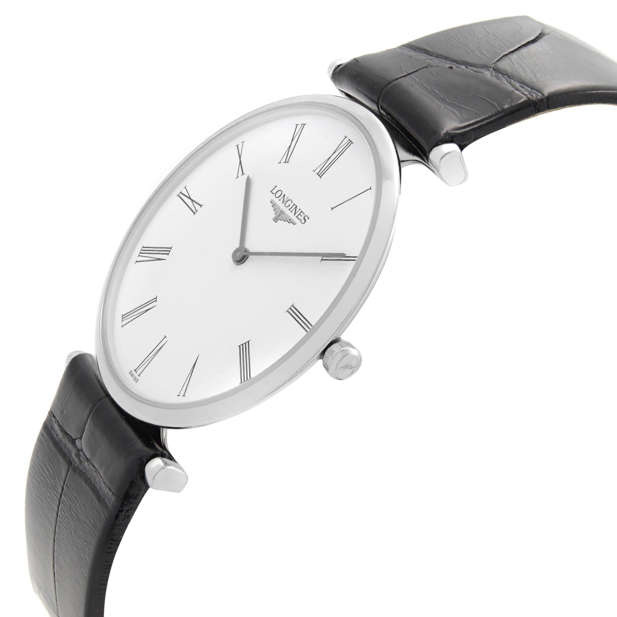 longines men's watch leather strap