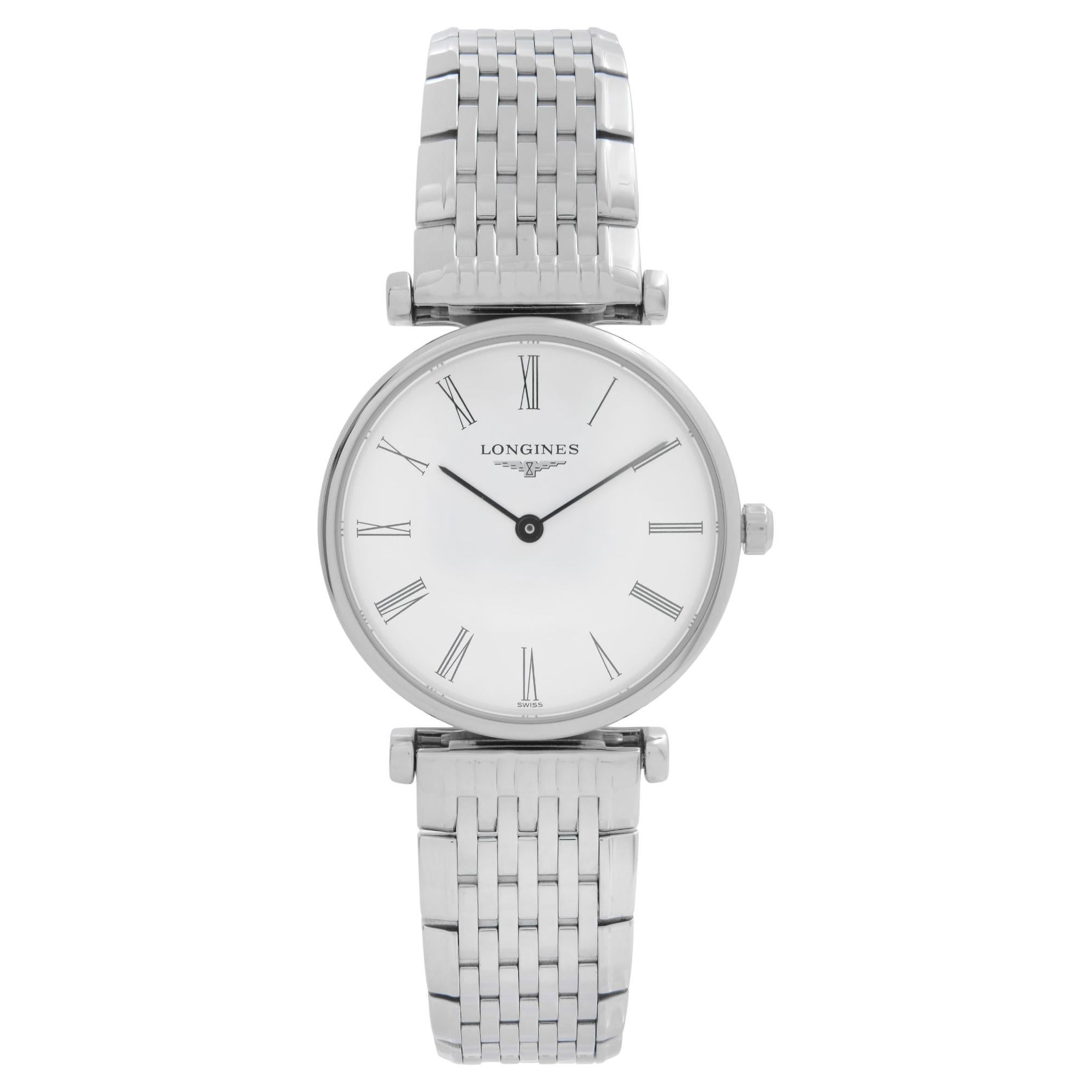 Longines La Grande Classique Steel White Roman Dial Ladies Watch L4.209.4.11.6