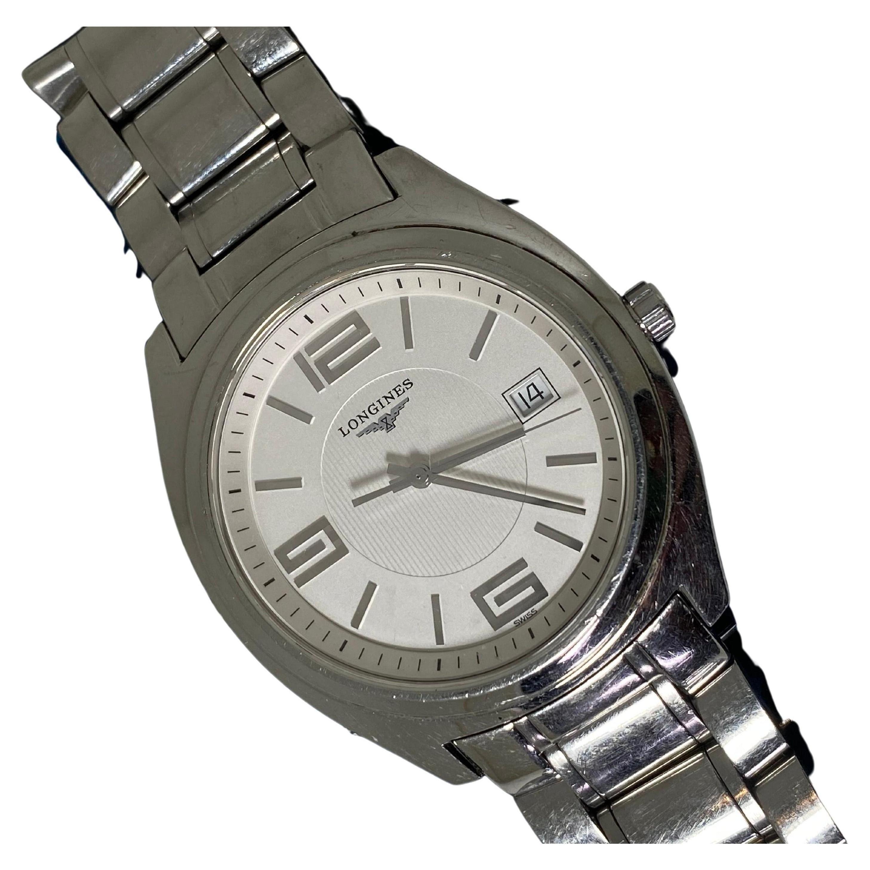 Montre homme Longines LungoMare ref L3.632.4 Acier inoxydable Quartz 40mm, c2005. en vente