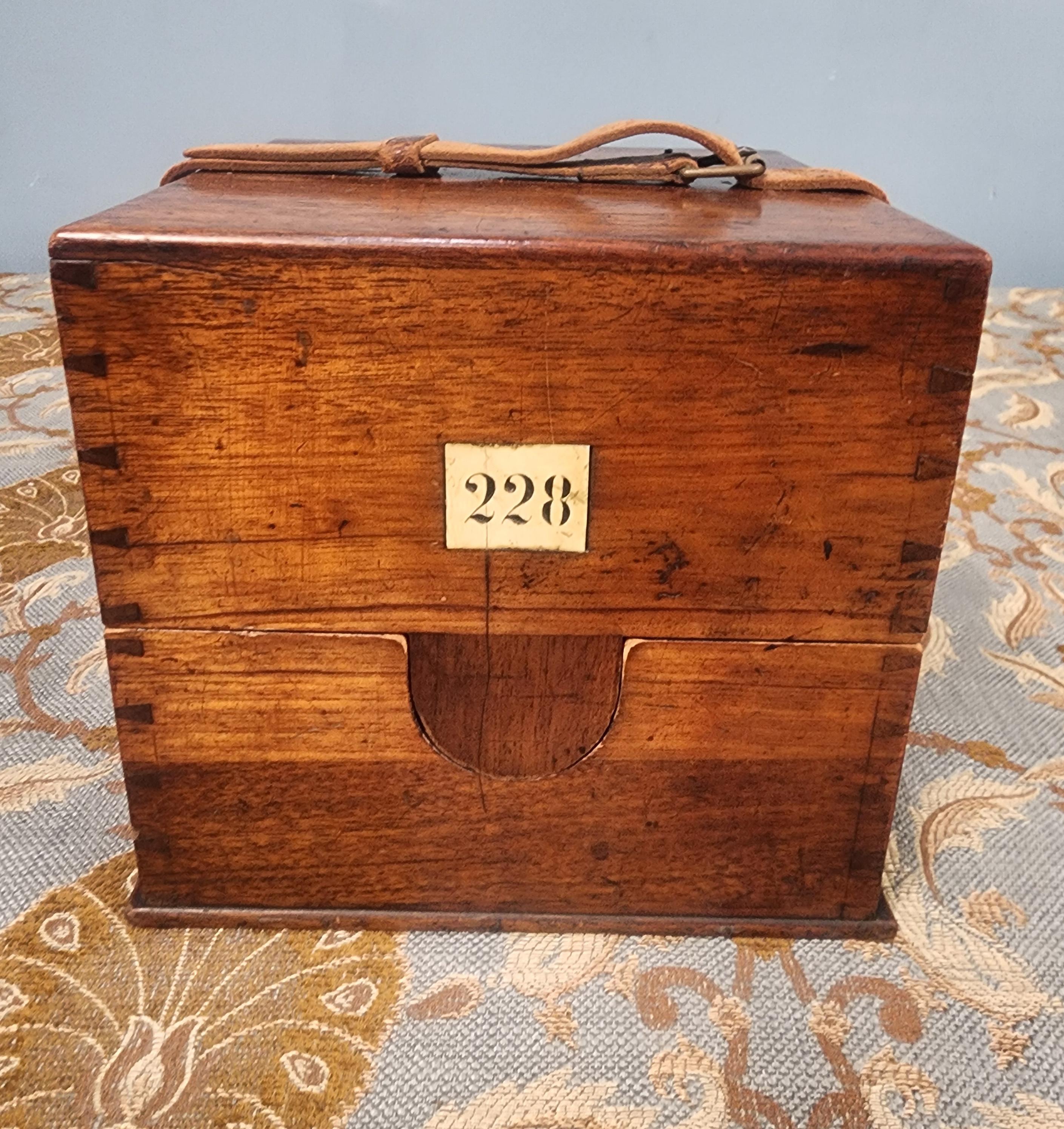 Longines Marine Chronometer Clock in Mahogany Gimbal Box 1920 For Sale 2